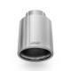 With one outlet RM Motors satin stainless steel tip KPZS/DP 101mm, inlet 76mm | races-shop.com