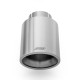 With one outlet RM Motors satin stainless steel tip KPZS/DK 101mm, inlet 76mm | races-shop.com