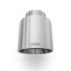 With one outlet RM Motors satin stainless steel cut end KSCS/DS 101mm, inlet 50mm | races-shop.com
