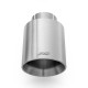 With one outlet RM Motors satin stainless steel tip KPCS/DS 89mm, inlet 50mm | races-shop.com