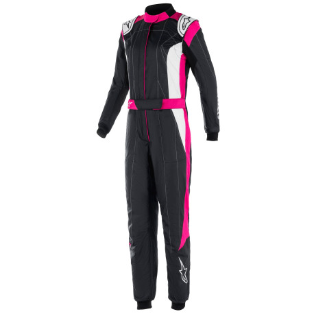Suits Alpinestars FIA race suit Women Stella GP Pro Comp V2, Black/Purple/White | races-shop.com