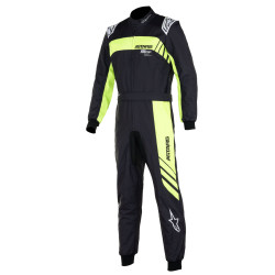 Alpinestars FIA race suit KMX-9 V3 Graphic 3, Black/Yellow Fluo