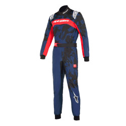 CIK-FIA karting suit ALPINESTARS KMX-9 V3 Graphic 5, navy blue/red