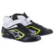 Karting shoes Alpinestars Tech-1 K V2, black/white/yellow