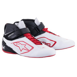 Karting shoes Alpinestars Tech-1 K V2, white/black/red