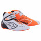 Karting shoes Alpinestars Tech-1 KX V2, white/fluo orange/black