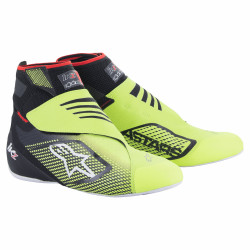 Karting shoes Alpinestars Tech-1 KZ V2, black/fluo yellow