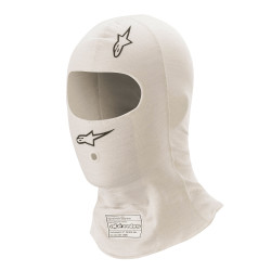 FIA fireproof balaclava Alpinestars ZX EVO V2, white/grey
