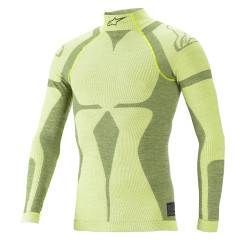 Alpinestars ZX Evo V2 Long Sleeve Top with FIA, Yellow Fluo/Dark Yellow