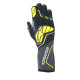 FIA race gloves Alpinestars Tech-1 ZX V4 (external stitching), grey/black/fluo yellow