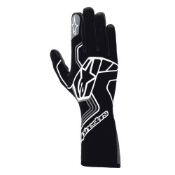 Race gloves Alpinestars Tech-1 Race V4 with FIA, Black Tar/Gray