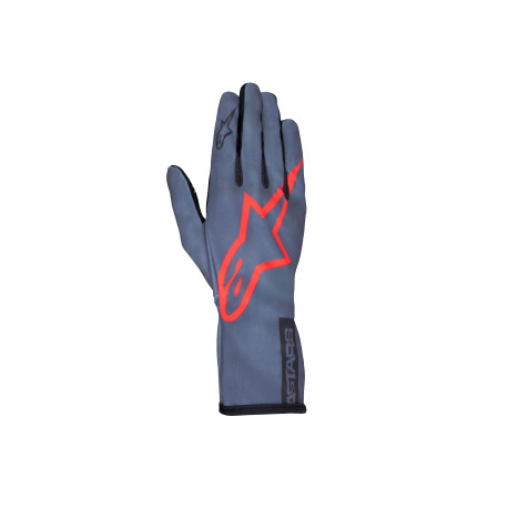 Gloves Race gloves Alpinestars Tech-1 K Race V2 Pure, Asphalt/Red | races-shop.com