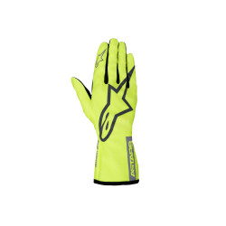 Karting gloves Alpinestars Tech-1 K Race V2 Pure (internal stitching), fluo yellow/grey