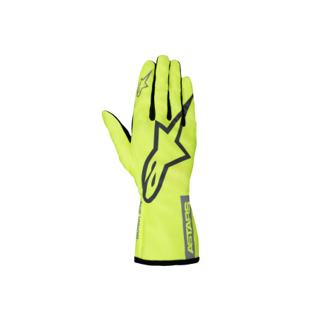 Gloves Karting gloves Alpinestars Tech-1 K Race V2 Pure (internal stitching), fluo yellow/grey | races-shop.com