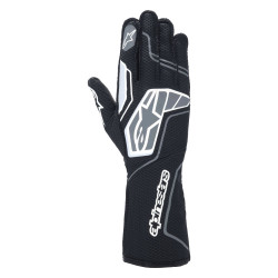 FIA karting gloves Alpinestars Tech-1 KX V4 (external stitching), black/anthracite