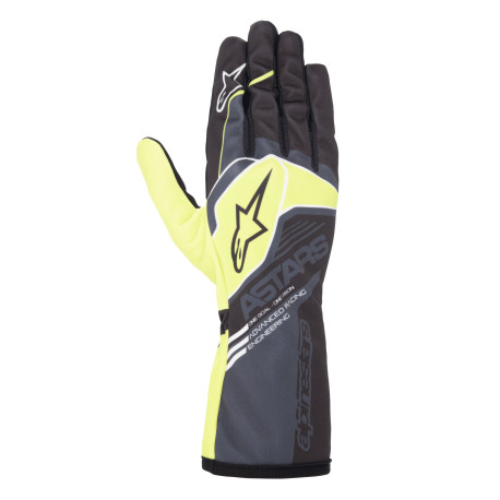 Gloves Race gloves Alpinestars Tech-1 K Race V2 Corporate, Anthracite/Lime | races-shop.com