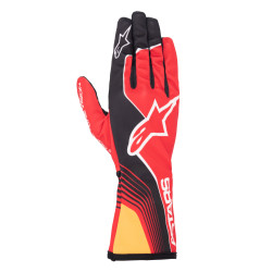 Race gloves Alpinestars Tech-1 K Race V2 Future, Red/Tangerine