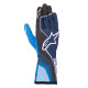 Race gloves Alpinestars Tech-1 K Race V2 Future, Navy Blue/Crest