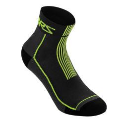 Alpinestars Summer Socks 9, Black/Acid Yellow