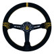 steering wheels Steering wheel RACESxFurtBokem Fire Wheel, 350mm, suede, 90mm deep dish | races-shop.com