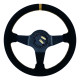 steering wheels Steering wheel RACESxFurtBokem Fire Wheel, 350mm, suede, 90mm deep dish | races-shop.com