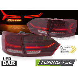 LED BAR TAIL LIGHTS RED WHITE fits VW JETTA VI 11-14