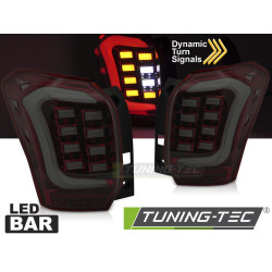 LED BAR TAIL LIGHTS RED SMOKE fits SUBARU FORESTER IV 13-18