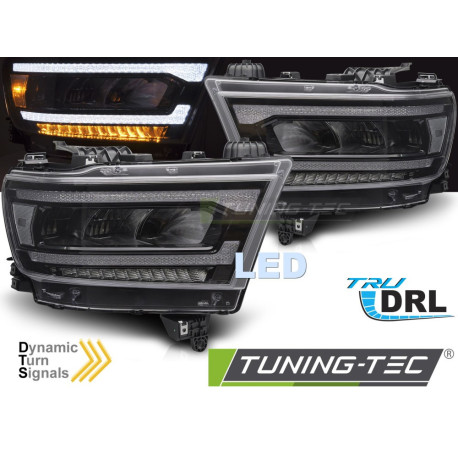 Lighting LED HEADLIGHTS DRL SEQ fits DODGE RAM 19-22 | races-shop.com