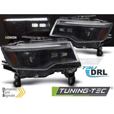 Lighting CHRYSLER JEEP GRAND CHEROKEE 14-21 BLACK TUBE LIGHT SEQ HID | races-shop.com