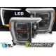 Lighting LED HEADLIGHTS BLACK DRL fits FORD F150 MK14 20-23 | races-shop.com