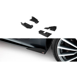 MAXTON DESIGN side flaps for Audi A5 Sportback F5 Facelift, glossy black