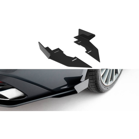 Body kit and visual accessories MAXTON DESIGN rear side flaps for Audi A5 F5 Facelift, glossy black | races-shop.com
