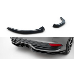 MAXTON DESIGN rear side splitters for Ford Focus ST Mk3 Facelift, glossy black, V3