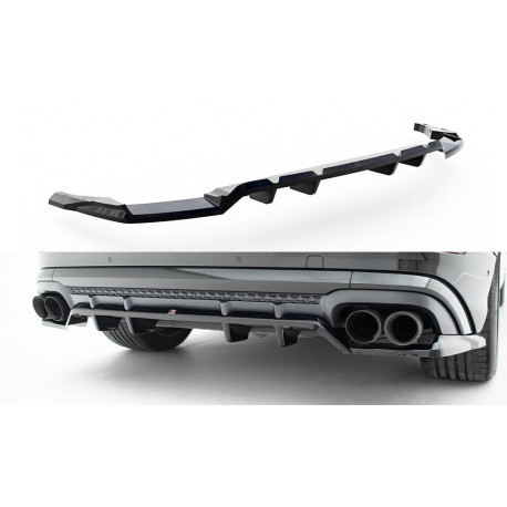 Body kit and visual accessories Rear Splitter (with vertical bars) V.2 Audi SQ8 / Q8 S-Line Mk1 Facelift | races-shop.com