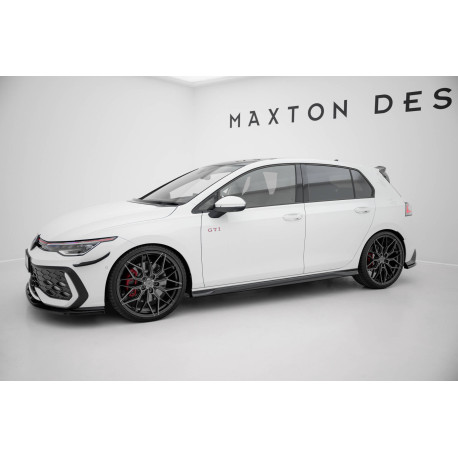 Body kit and visual accessories MAXTON DESIGN set of splitters for Volkswagen Golf GTI Mk8 Facelift, V3 | races-shop.com