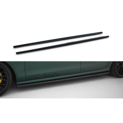 MAXTON DESIGN side skirts diffusers for Audi A6 S-line / S6 C7, glossy black, V2