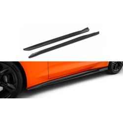 MAXTON DESIGN side skirts diffusers for Chevrolet Camaro SS Mk6 Facelift, glossy black, V2