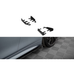 MAXTON DESIGN side flaps for BMW 4 Coupe / Gran Coupe / Cabrio M-Pack F32 / F36 / F33, glossy black