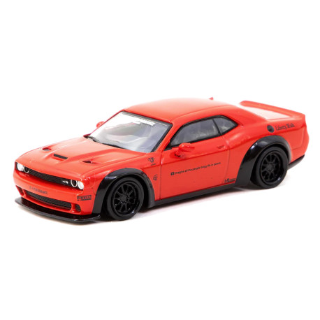 Car models Tarmac Works 1/64 - LB-WORKS Dodge Challenger SRT Hellcat | Red | races-shop.com