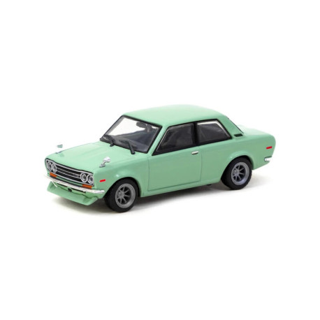 Car models Tarmac Works 1/64 - Datsun 510 | Light Green | races-shop.com