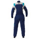 Suits FIA racing suit OMP FIRST EVO ELLE my2025, navy blue/tiffany | races-shop.com