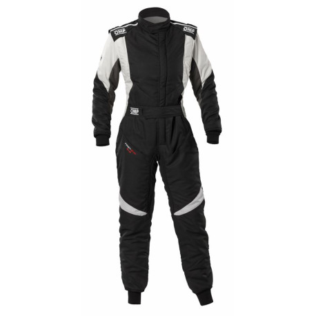 Promotions FIA racing suit OMP FIRST EVO ELLE my2025, black/white | races-shop.com