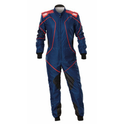 CIK-FIA karting suit OMP KS-3X ART STYLE2, blue/red
