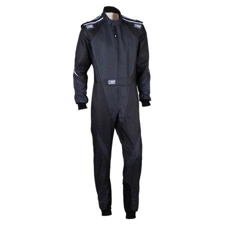Suits CIK-FIA karting suit OMP KS-3X, black/anthracite | races-shop.com