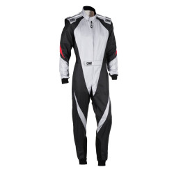 CIK-FIA karting suit OMP KS-3X, grey/black