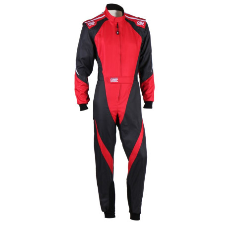 Suits CIK-FIA children's karting suit OMP KS-3X, black/red | races-shop.com