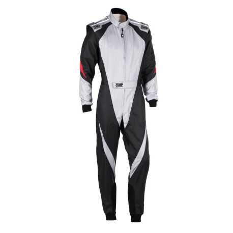 Suits CIK-FIA children's karting suit OMP KS-3X, grey/black | races-shop.com