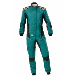 FIA racing suit OMP TECNICA SuperLight, green/fluo/yellow