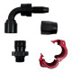 Fittings 90° PTFE Snap-on fitting AN10 90° - Black | races-shop.com
