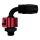 Fittings 90° PTFE Snap-on fitting AN8 90° - Black | races-shop.com